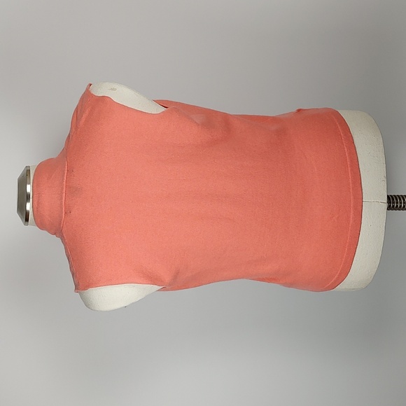 EUC Linda Allard Ellen Tracy Wrap Front 100% Cashmere Coral Sweater Top Large - Picture 3 of 10